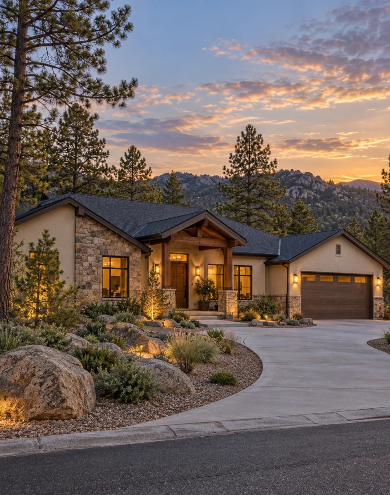 Prescott-inspired home among ponderosa pines and granite boulders